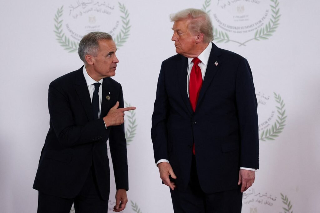 Enough of Tactics to Deal with Trump. What Canada Needs Is a Strategy Photo of Canadian prime minister Mark Carney (left) and US president Donald Trump (right).
