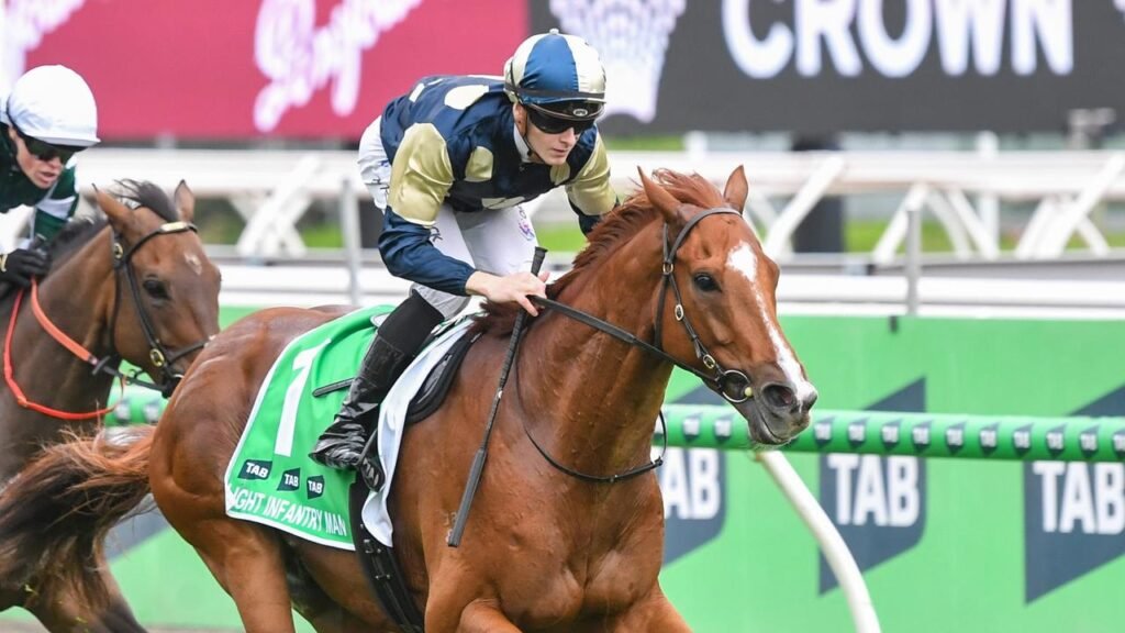 Ethan Brown confident he can pull off huge shock on Light Infantry Man in Cox Plate debut Ethan Brown confident he can pull off huge shock on Light Infantry Man in Cox Plate debut