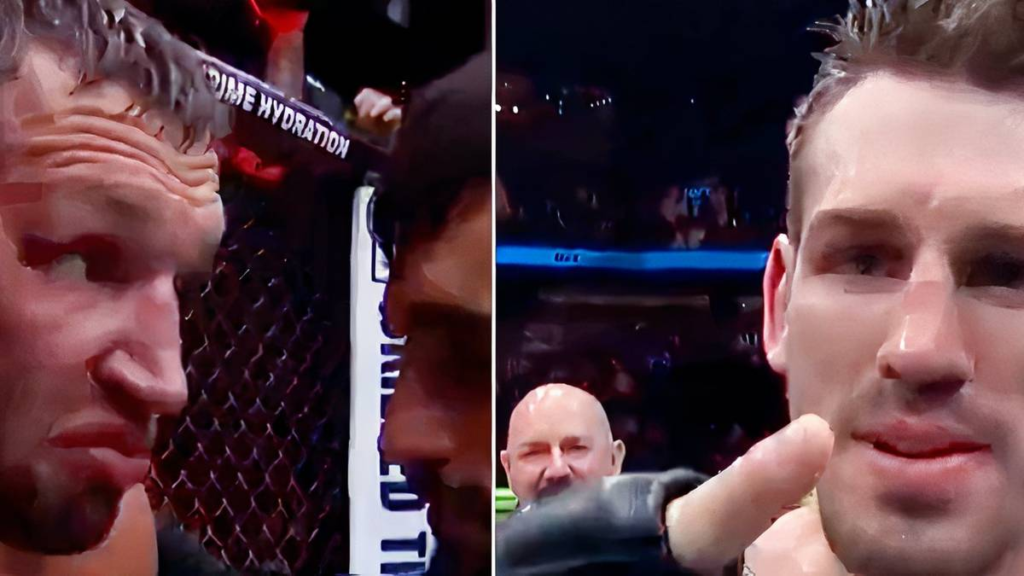 Khamzat Chimaev reacts to Reinier de Ridder quitting in Brendan Allen fight Khamzat Chimaev reacts to Reinier de Ridder quitting in Brendan Allen fight