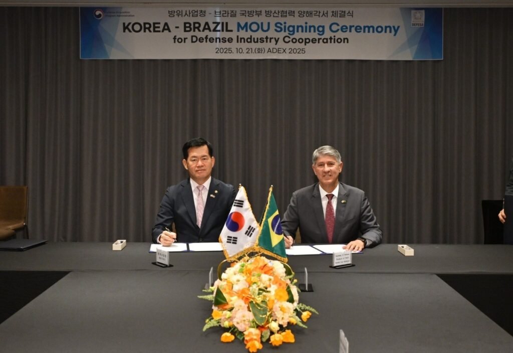 S. Korea inks MOU with Brazil to bolster cooperation in defense industry