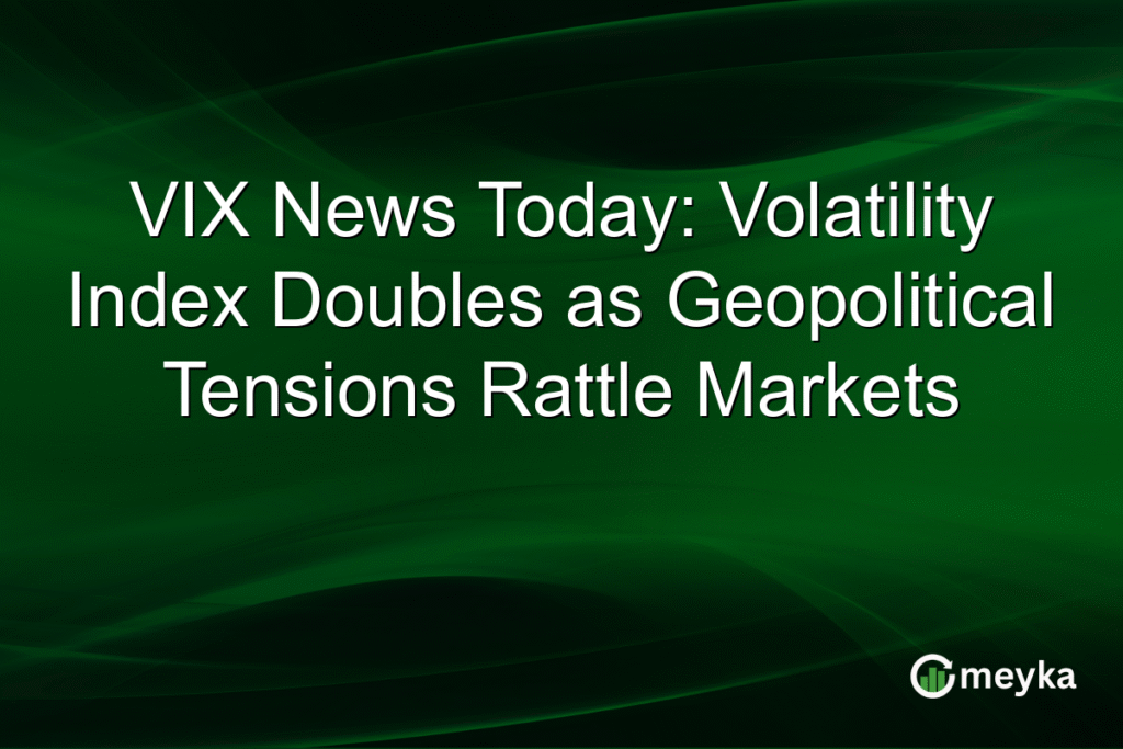 VIX News Today: Volatility Index Doubles as Geopolitical Tensions Rattle Markets