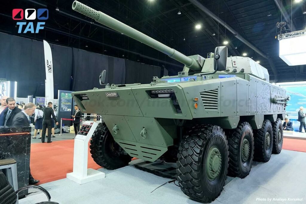 Chaiseri unveils new Guardian-T 8x8 armored vehicle with 105mm turret in Thailand