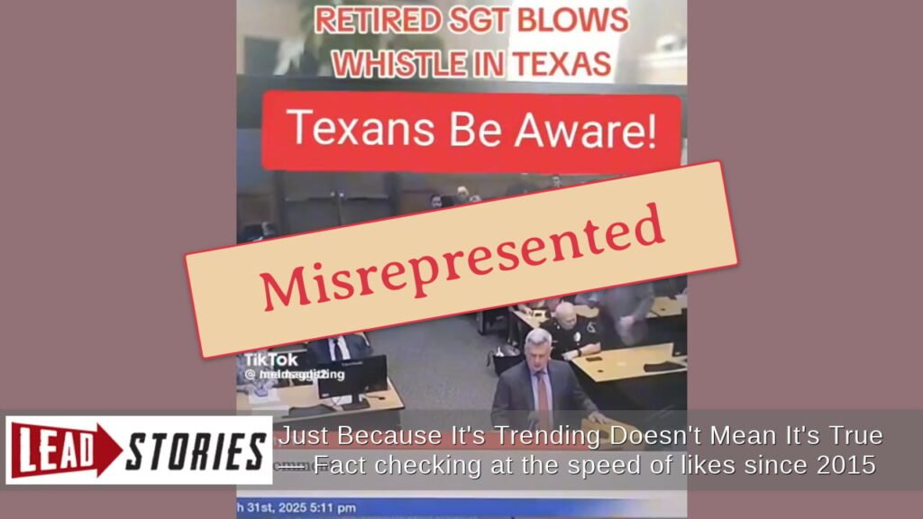 Fact Check: A Retired Sergeant In Texas Did NOT Say Muslims Set Up A Command Center With Weapons, Armored Vehicles And A Training Facility — His Speech Was Misrepresented By Post Fact Check: A Retired Sergeant In Texas Did NOT Say Muslims Set Up A Command Center With Weapons, Armored Vehicles And A Training Facility -- His Speech Was Misrepresented By Post