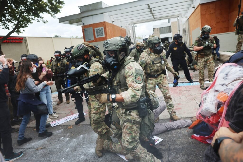 How Trump's Immigration Forces Misuse “Less Lethal” Weapons — ProPublica