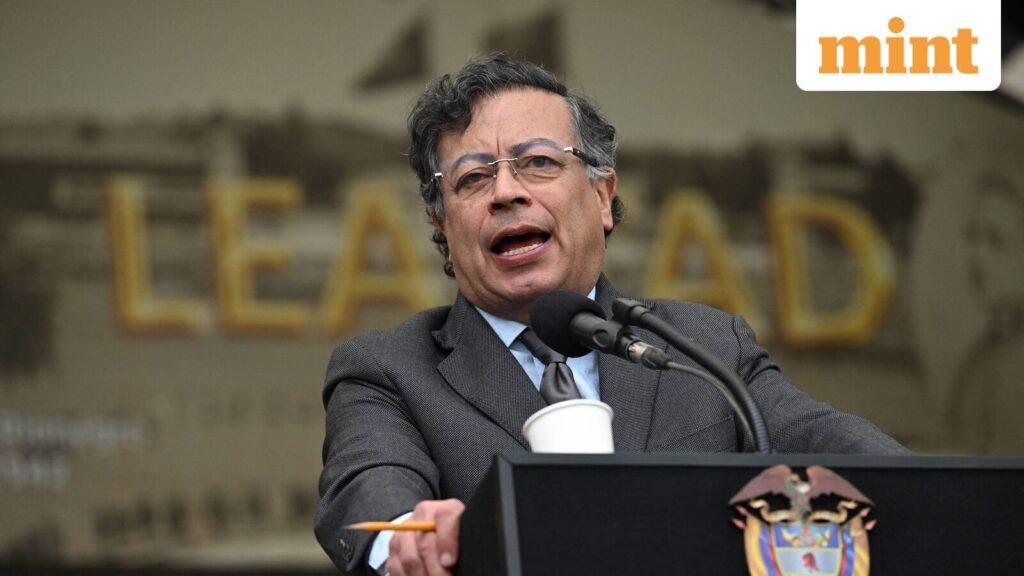 Not democracy or drugs, oil ‘at heart’ of Trump’s pressure tactics on Venezuela: Colombian president Gustavo Petro File photo of Colombia's President Gustavo Petro giving a speech at the Jose Maria Cordova Military Cadet School in Bogota in March. He has alleged that the Trump administration's pressure tactics against President Nicolás Maduro is not over democracy or drugs, but rather Venezuela's oil reserves.