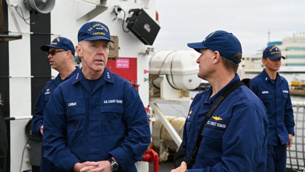 Coast Guard chief talks icebreaker plan, fate of MH-65 Dolphin