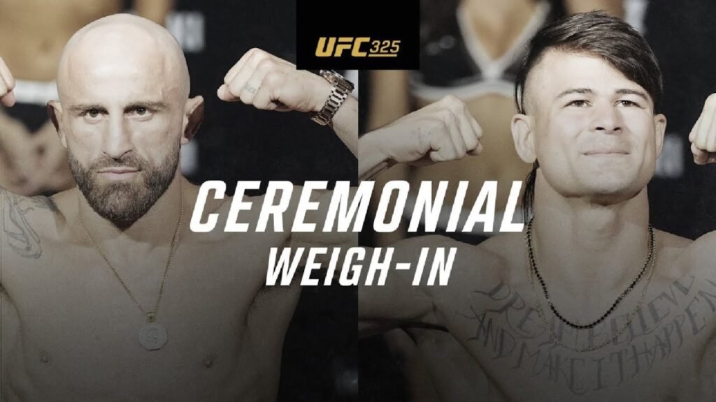 UFC 325 Ceremonial Weigh-In Video