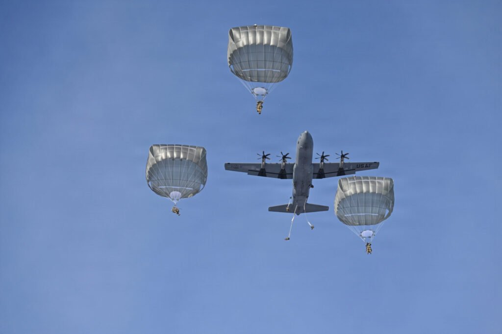 U.S. Army conducts mass paratrooper drop in Japan U.S. Army conducts mass paratrooper drop in Japan