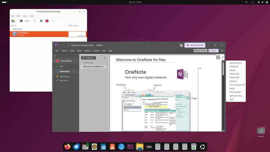 WinApps on Ubuntu 25.10