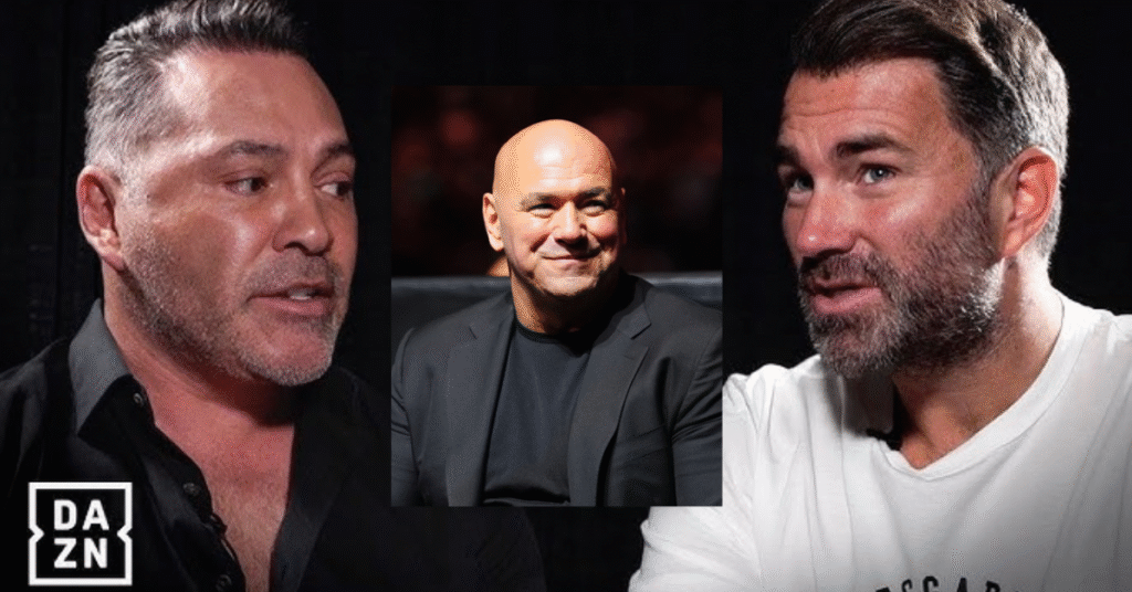 Dana White, Eddie Hearn, Oscar De La Hoya