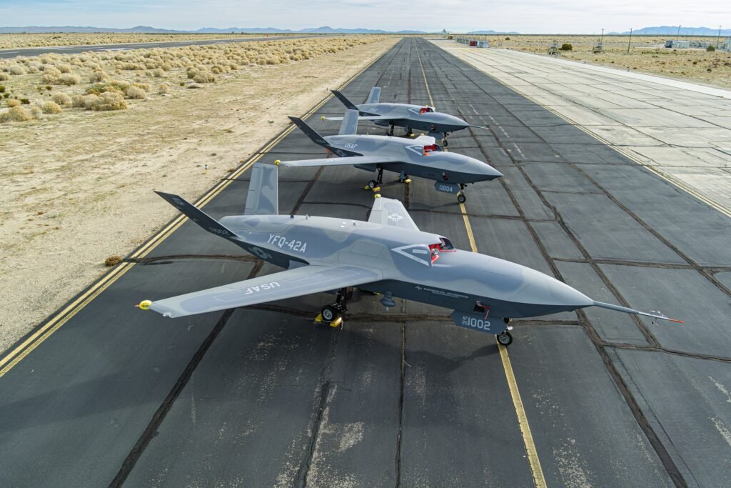 General Atomics’ YFQ-42A CCA Gets a Nickname: ‘Dark Merlin’ General Atomics’ YFQ-42A CCA Gets a Nickname: ‘Dark Merlin’
