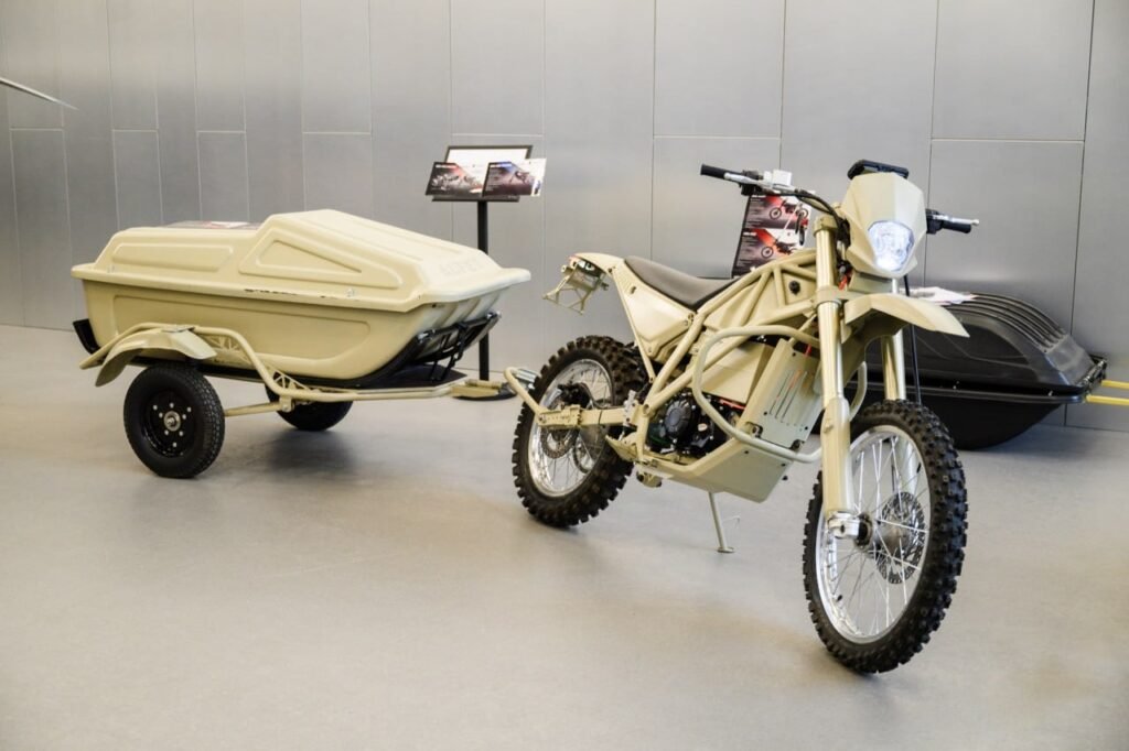 Kalashnikov showcases electric military motorcycles