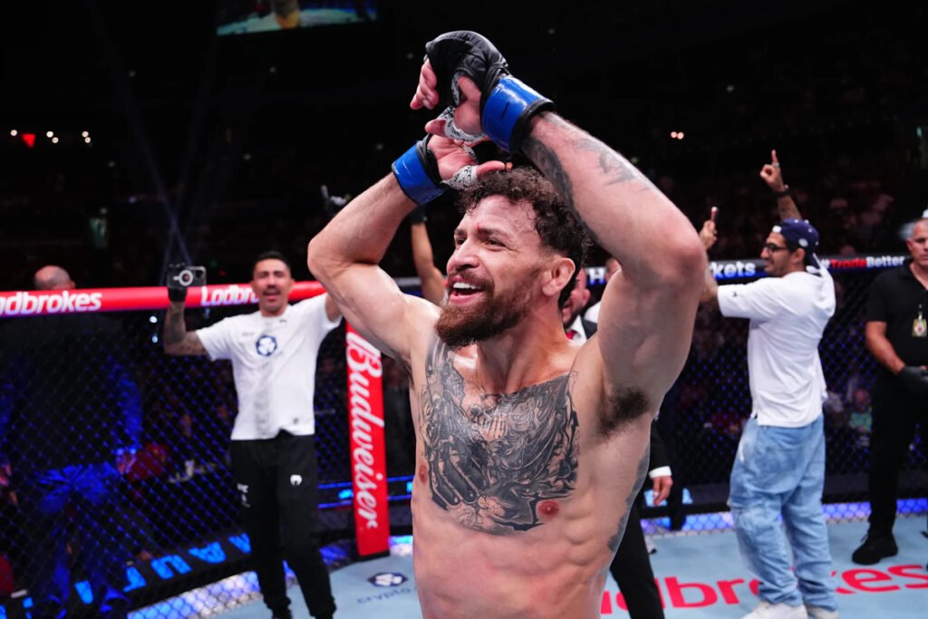 Mauricio Ruffy celebrates UFC 325 win