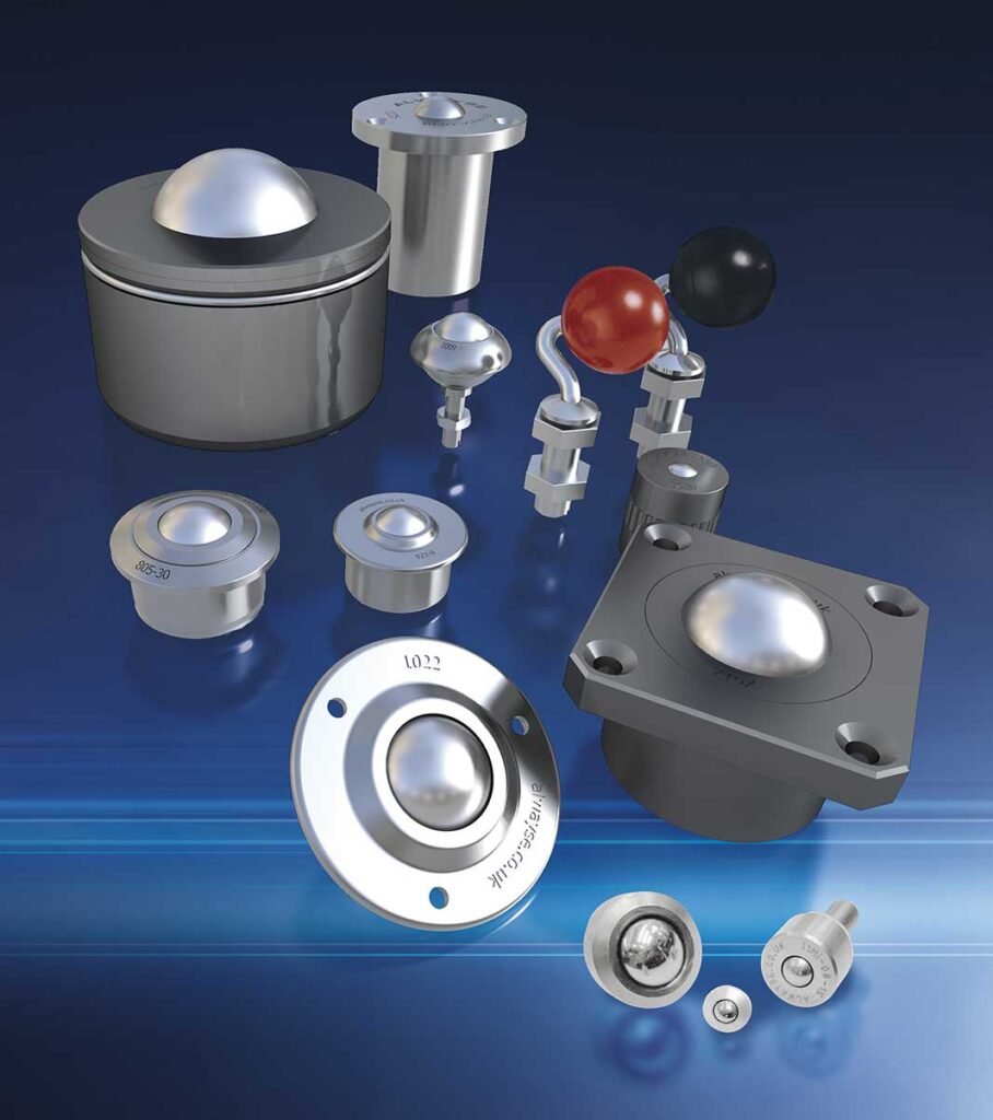Miniature ball transfer units, shown in the image below, from Rodriguez‘ extensive ball transfer unit range are the ideal choice for use in measuring instruments, lightweight construction, and compact motion applications. [Image: Rodriguez GmbH]