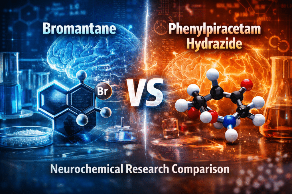 Neurochemical Research Compounds: Bromantane vs Hydrazide Rx