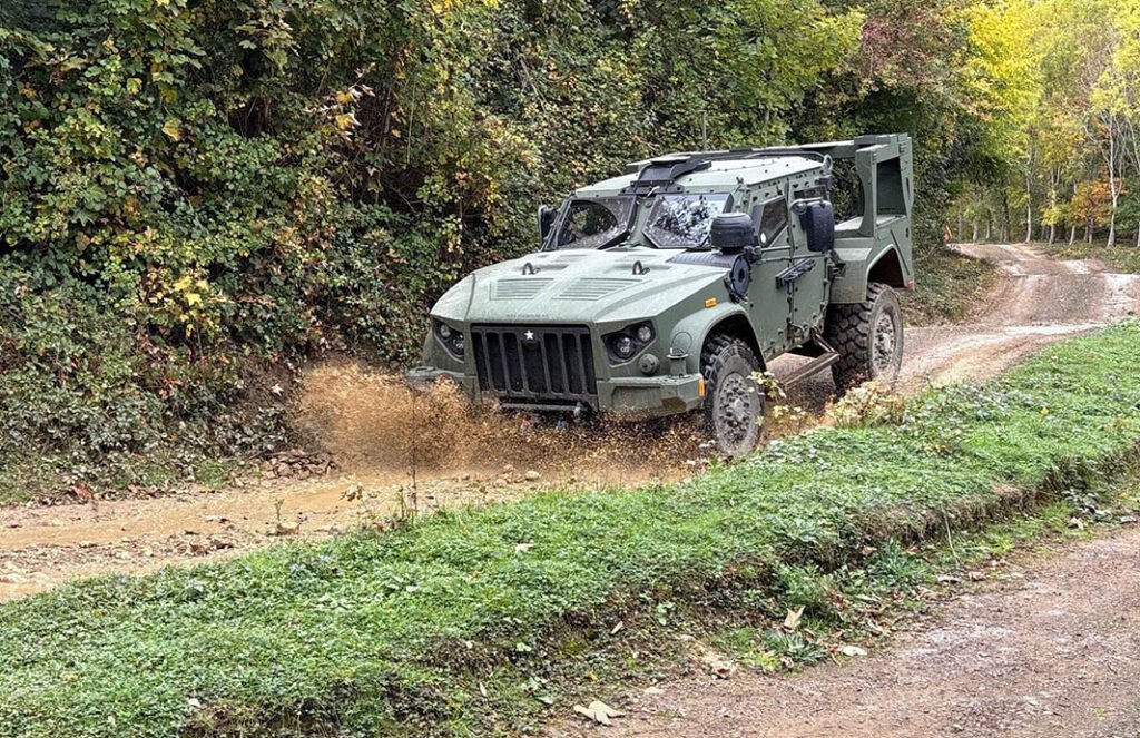 Demonstration of the JLTV A2 for the UK MoD in October 2025. [AM General]