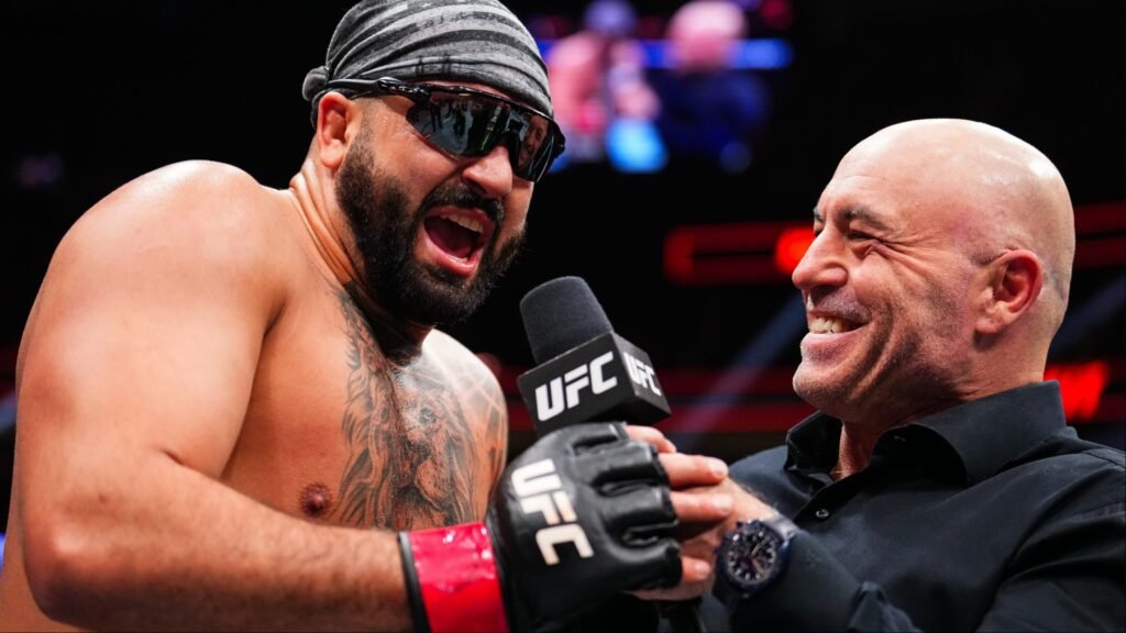Rising star Josh Hokit booked for Top 5 heavyweight fight in third-career UFC bout Josh Hokit speaks with Joe Rogan after a win at UFC 324