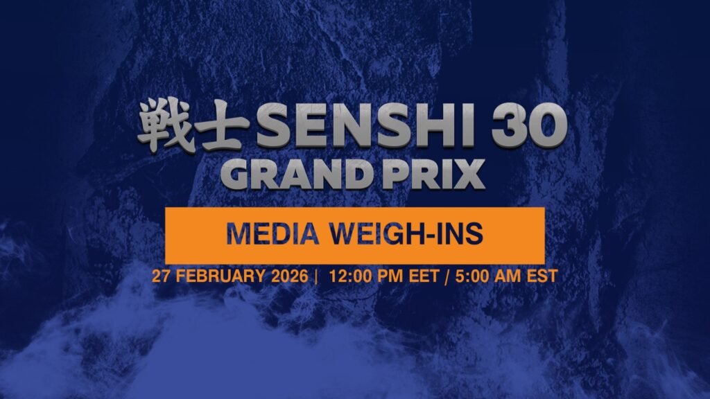 SENSHI 30 Media Weigh-In – Live on 27 February