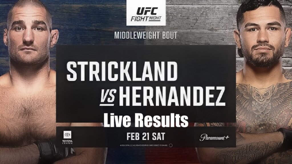 UFC Houston: Strickland vs. Hernandez live results UFC Houston: Strickland vs. Hernandez live results