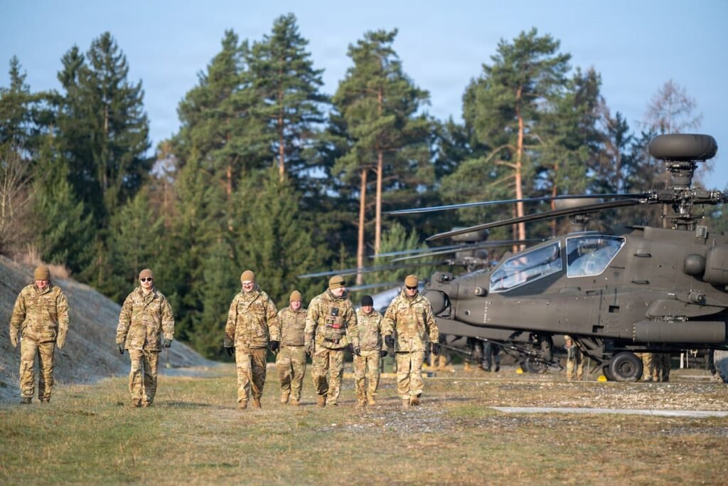 Apache helicopter shoots down drones in Europe for first time in combat exercise Apache helicopter shoots down drones in Europe for first time in combat exercise