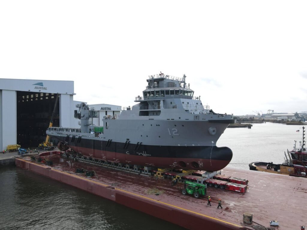 Austal USA Launches 2nd T-ATS, The Future USNS Solomon Atkinson (T-ATS 12)