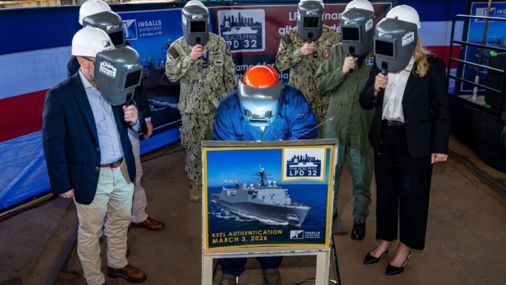 HII authenticates keel for future USS Philadelphia at Ingalls Shipbuilding HII authenticates keel for future USS Philadelphia at Ingalls Shipbuilding