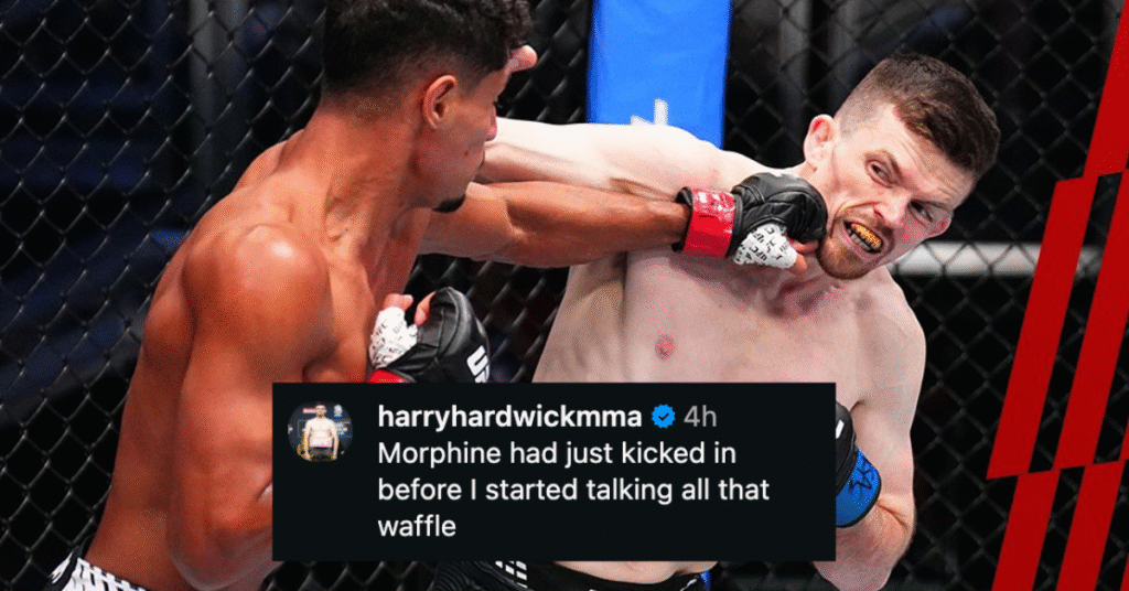 Harry Hardwick On “Morphine” After UFC Vegas 114 Says “My Jaw Is Obviously Fu**ed, But That’s Alright” Harry Hardwick