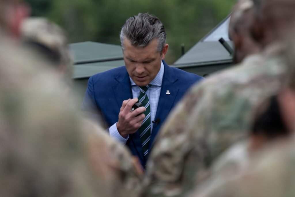 Hegseth prays for ‘overwhelming violence’ during Pentagon Christian service