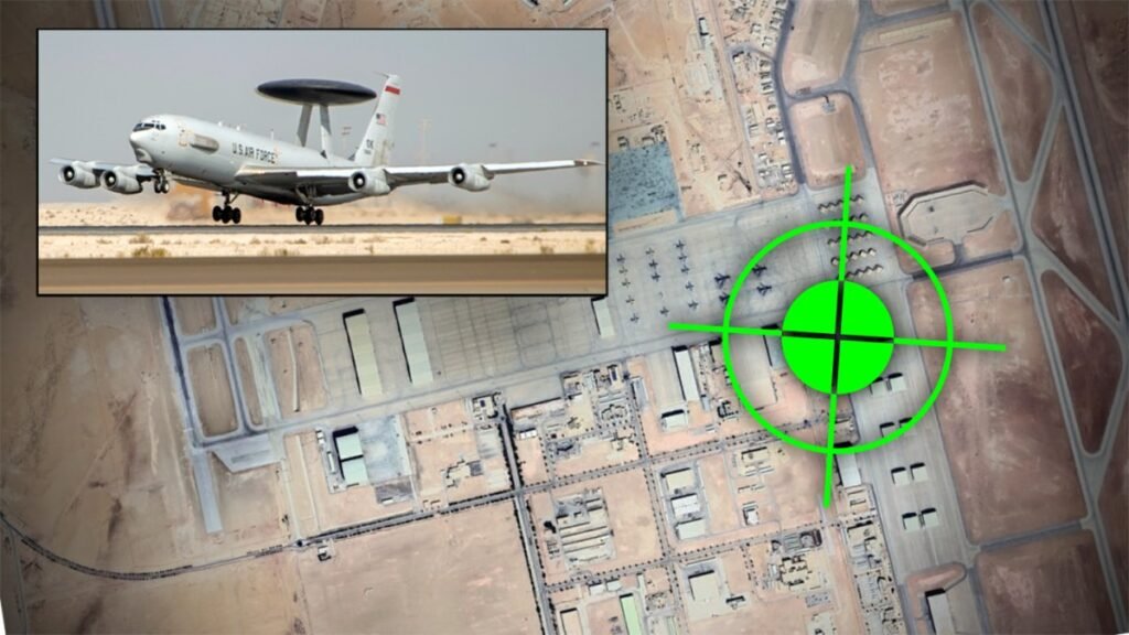 Images Purportedly Show E-3 Sentry Totally Destroyed From Iranian Strike Images Purportedly Show E-3 Sentry Totally Destroyed From Iranian Strike