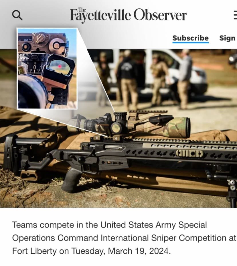 Rotapoint at the USASOC Sniper Competition Rotapoint at the USASOC Sniper Competition