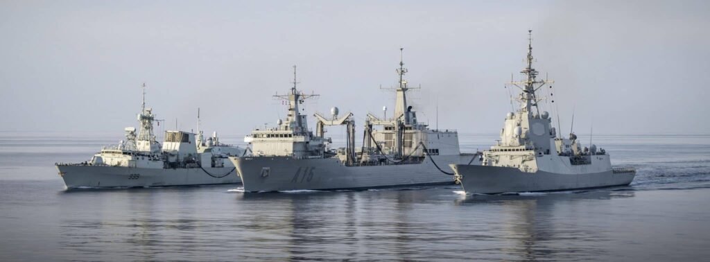 Spain deploys Frigate and Support Ship amid Iran Tensions Cantabria AOR Cristobal Colon F100 frigate