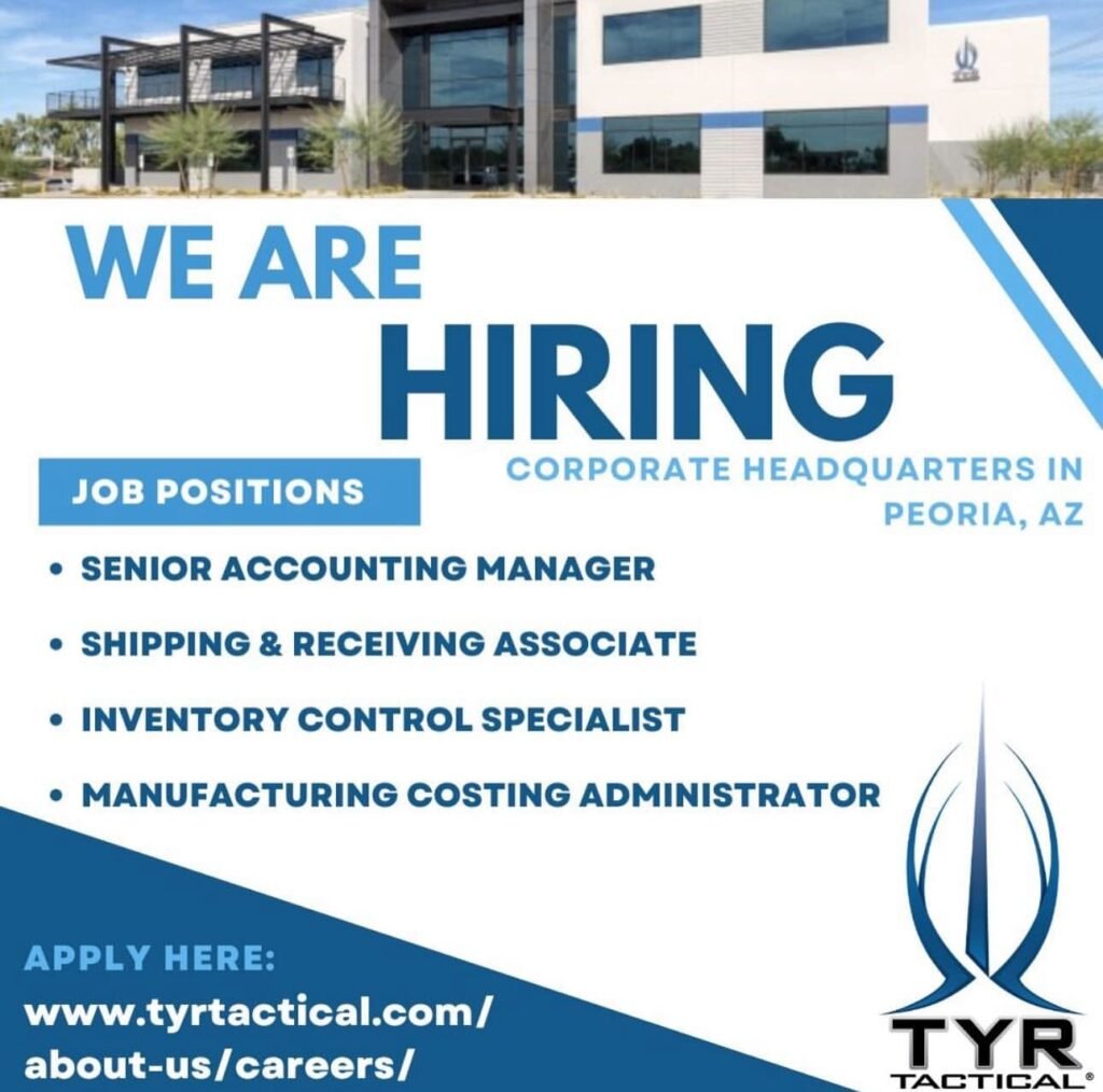 TacJobs - TYR Tactical Is Hiring