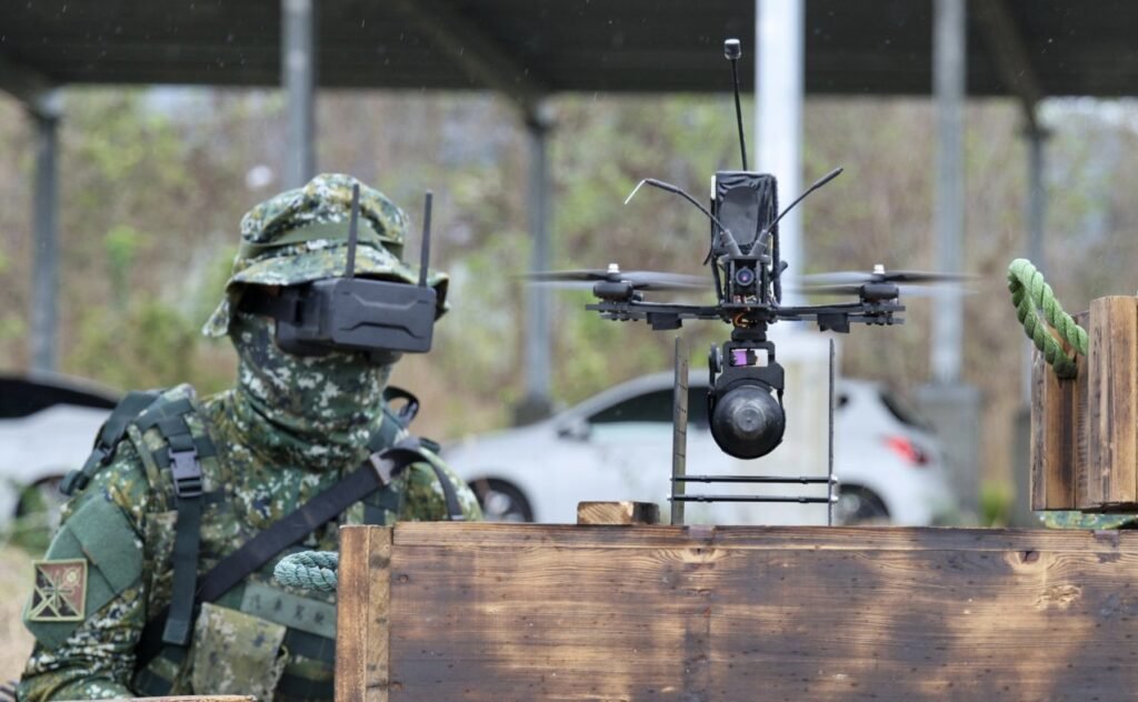 Taiwan military tests drone strike tactics in urban training Taiwan military tests drone strike tactics in urban training