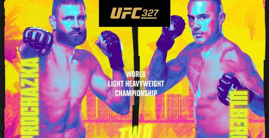 UFC 327 poster revealed for Prochazka vs Ulberg in Miami