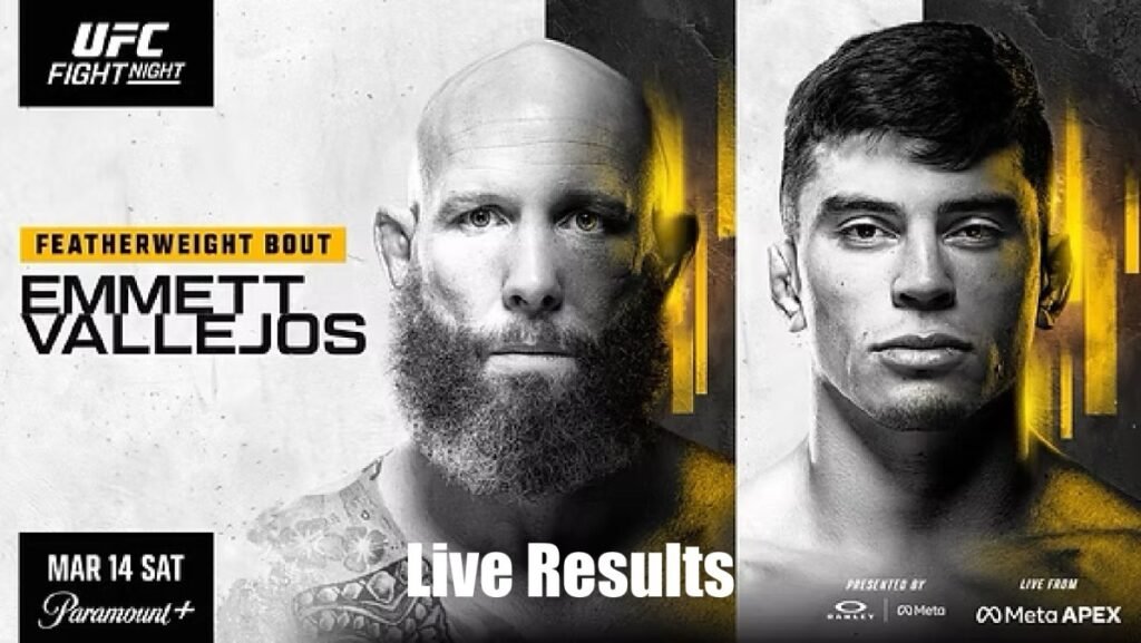 UFC Vegas 114: Emmett vs. Vallejos live results