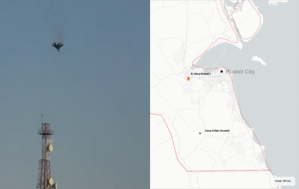 U.S. F-15 fighter jet crashes in Kuwait