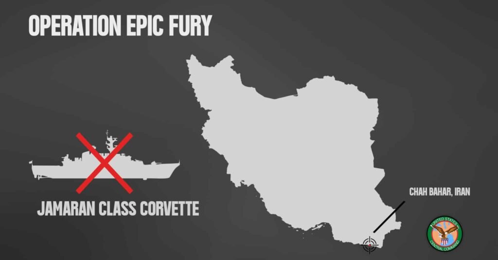 US Forces Sink Iran’s Jamaran-Class Corvette, CENTCOM Confirms US Forces Sink Iranian Jamaran-Class Corvette, CENTCOM Confirms