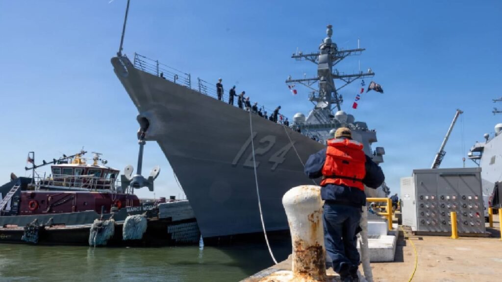 USS Harvey C. Barnum Jr. arrives at Norfolk ahead of commissioning