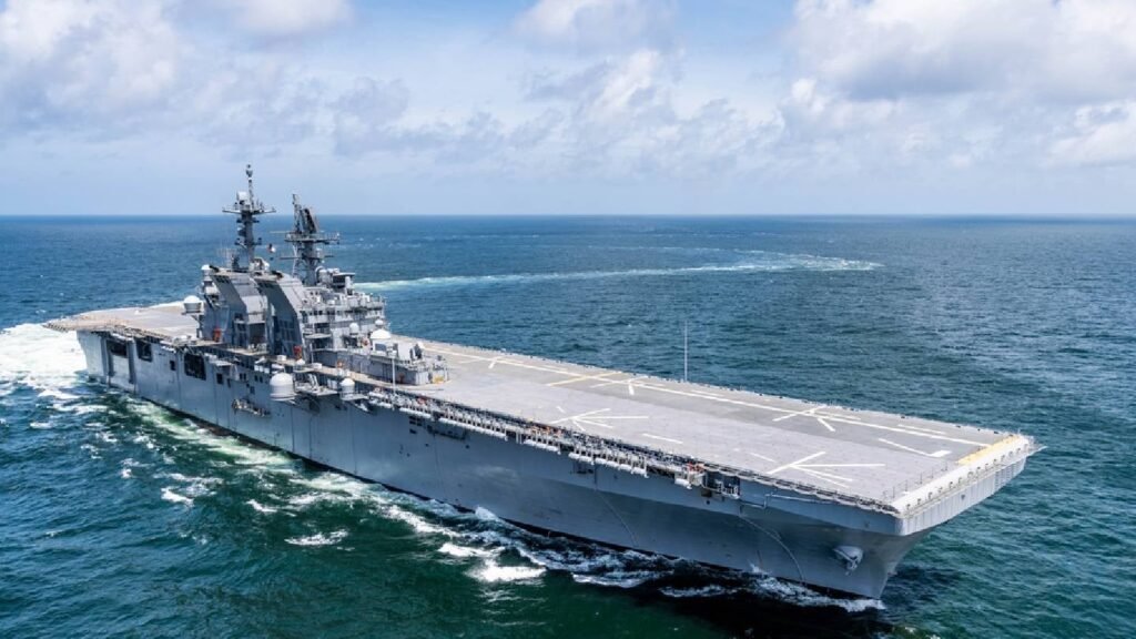 USS Tripoli arrives in Middle East with 3,500 troops aboard