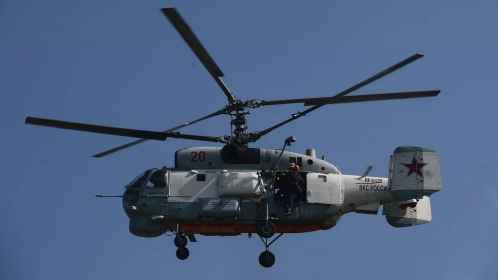 Ukrainian drone destroys Russian Ka-27 helicopter in Black Sea Ukrainian drone destroys Russian Ka-27 helicopter in Black Sea