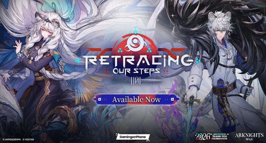 Arknights Retracing Our Steps event arrives as part of Thank-You Celebration with new Operators and rewards Arknights Retracing Our Steps Event Cover