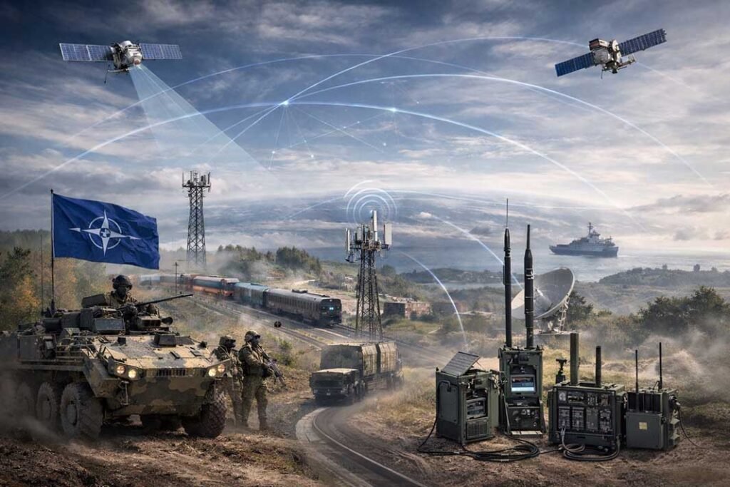 NATO and Hybrid Comms. [Photo: AI generated]