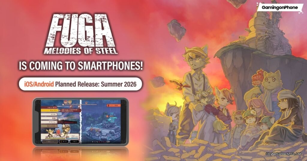 Melodies of Steel is bringing its acclaimed SRPG experience to mobile, arriving in summer 2026 Fuga: Melodies of Steel Upcoming Launch Cover