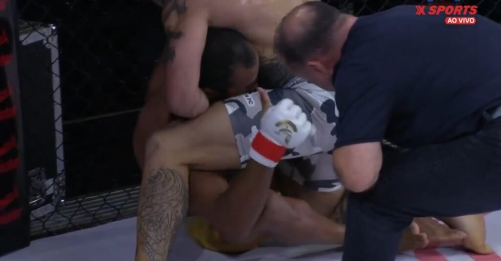 Missed Fists: Fighter gives thumbs up, referee stops fight anyway