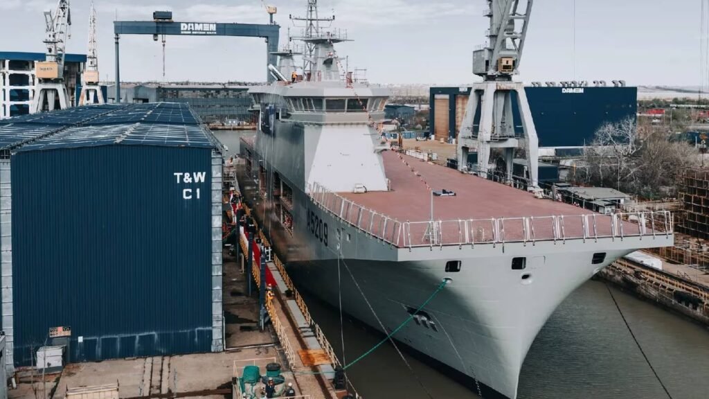 Portugal Navy’s drone-deployment capable vessel launched in Romania Portugal Navy’s drone-deployment capable vessel launched in Romania