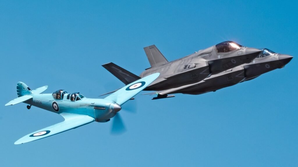 Spitfire Completes Unique Formation Flights With Royal Air Force