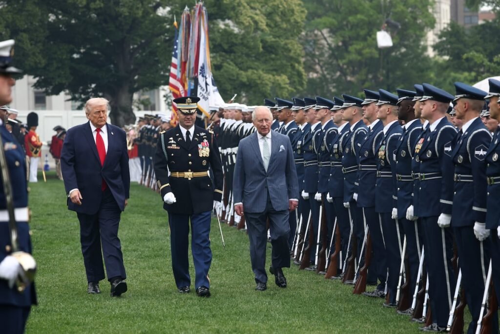 Trump showcases US military in King Charles White House visit