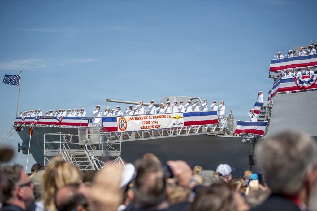 U.S. Navy Commissions Flight III Destroyer USS Harvey C. Barnum (DDG 124)