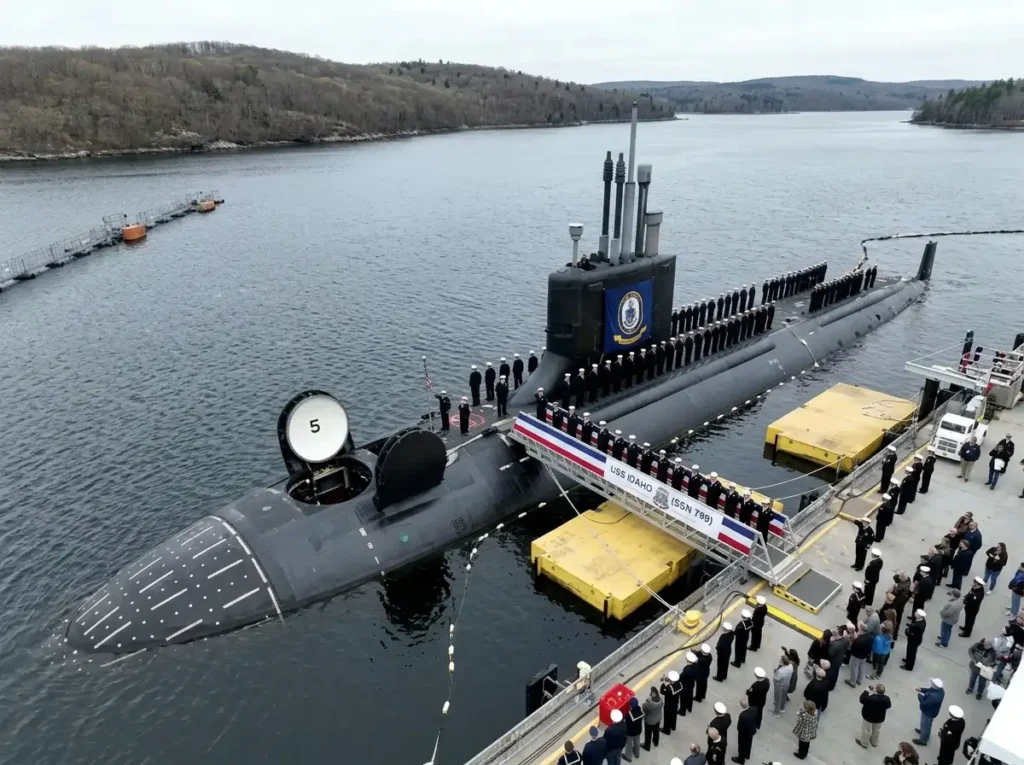 US Navy USS Idaho Submarine Enters Service Boosting Strike Power