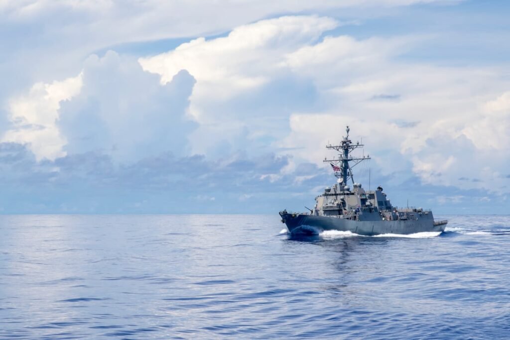 US Navy destroyer intercepts Iranian-flagged vessel trying to skirt blockade US Navy destroyer intercepts Iranian-flagged vessel trying to skirt blockade